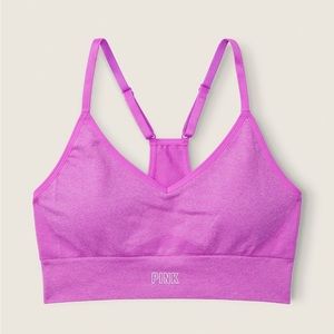 NWT PINK Actice Seamless Lightly Lined Large Sports Bra